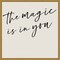 Youre Magic I by Anna Hambly 16-in. W x 16-in. H. Canvas Wall Art Print Framed in Gold
